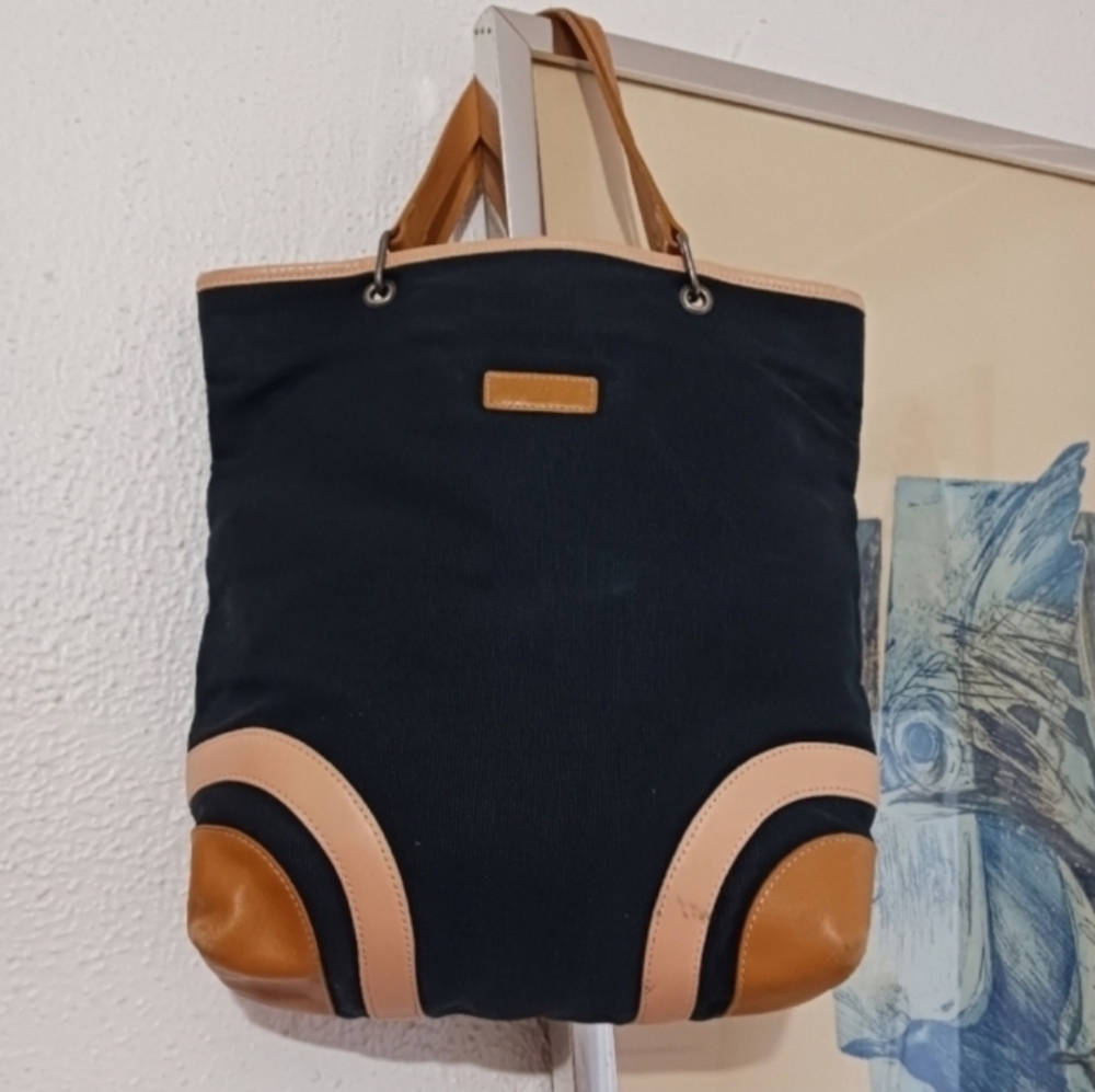 Vintage LONGCHAMP canvas tote